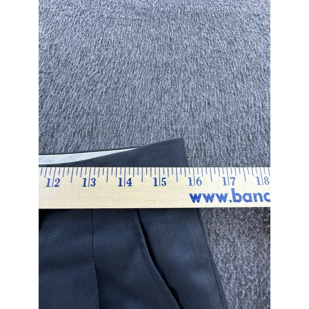 Roberta di Camerino Pants Mens Size 50 Dark Gray Striped Suit Pleated Pockets‎